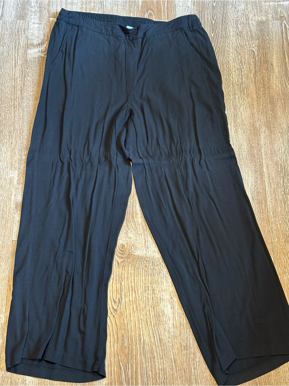 Old Navy Black Wide-Leg Pull-On Pants